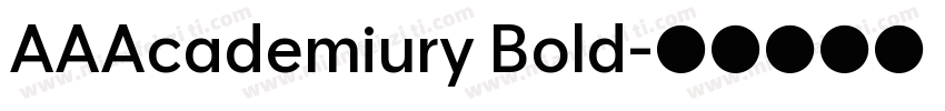 AAAcademiury Bold字体转换